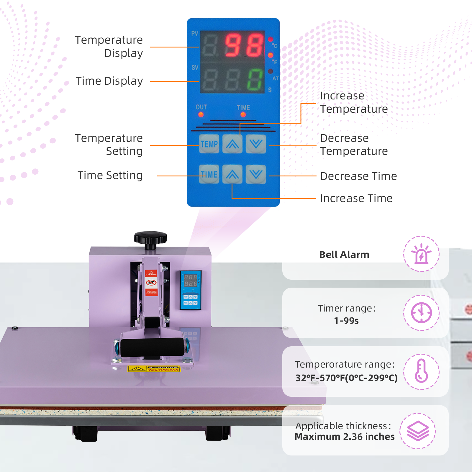 16x24 Manual Heat Press Machine