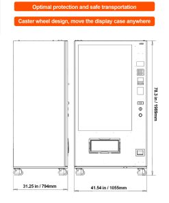 Snack & Drink Vending Machine With Coin And Bill Acceptor
