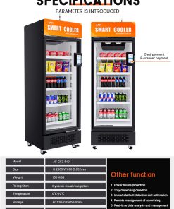 Refrigerated Vending Machine with Card Reader