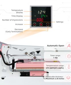 13x18 Semi-automatic Heat Press Machine