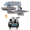 40cm×40cm Pneumatic Dual Platen Swing Head Heat Press Machine