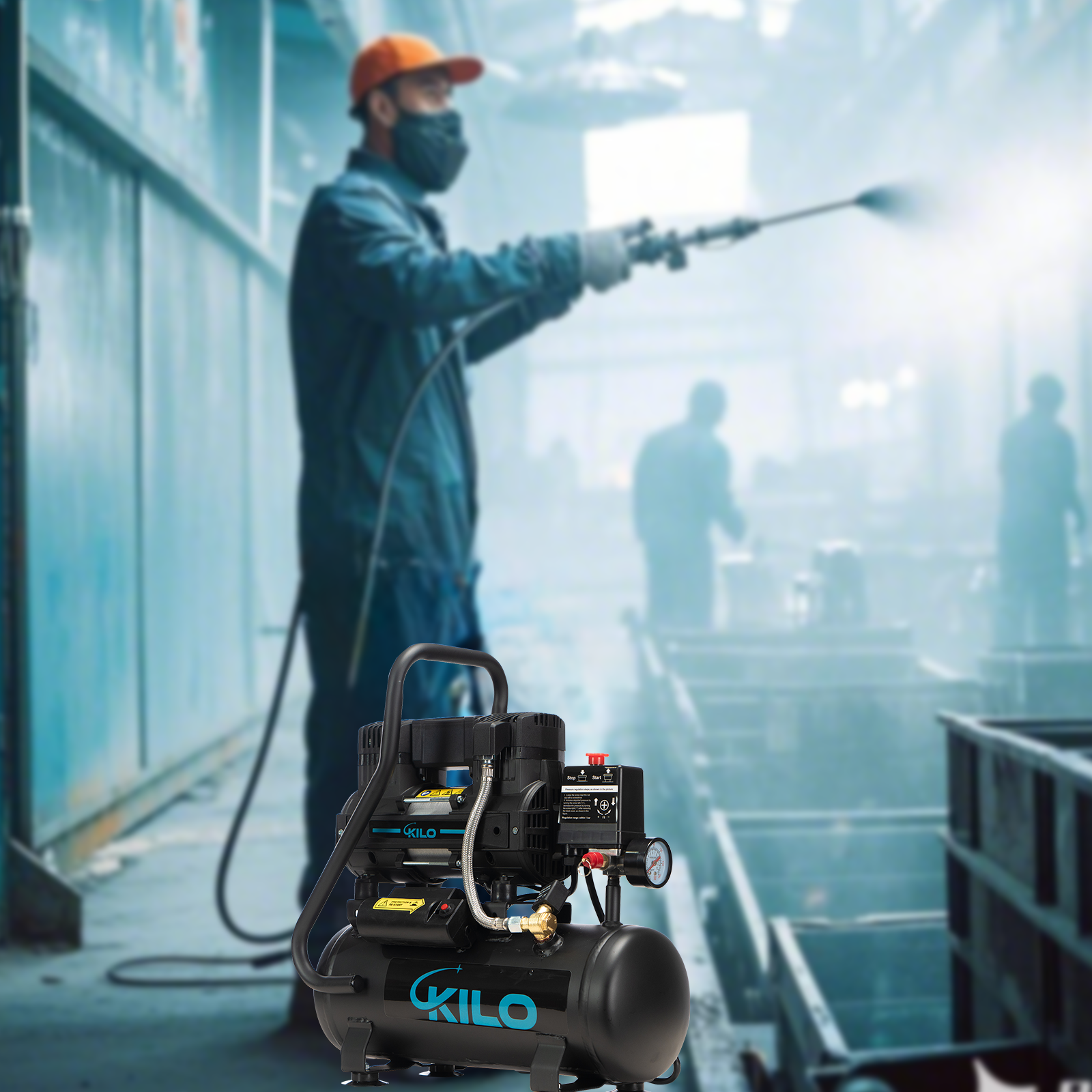 2 Gallon Oil Free Air Compressor