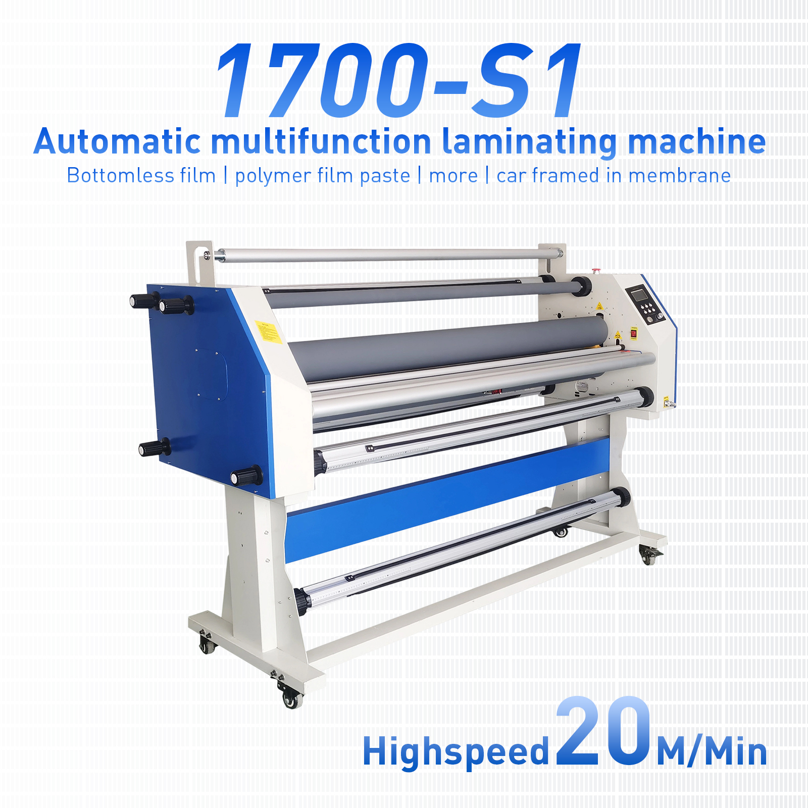67" Full-Auto Wide Format Cold Laminator Machine Heat Assisted & Trimmer