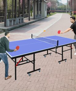 AOKUNG 8ft Mid-Size Table Tennis Table