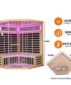 Family Style Pentagonal Sauna Room