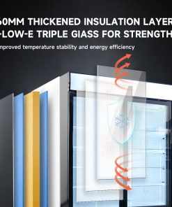 Glass Door Merchandiser Freezer 70 Cu.ft