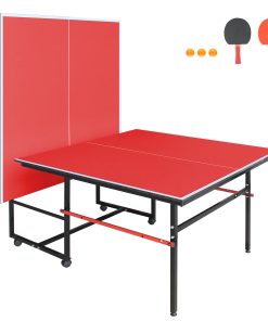 8FT Red Mid-Size Table Tennis Table
