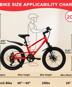 ECARPAT A20184 20 Inch Kids Mountain Bike