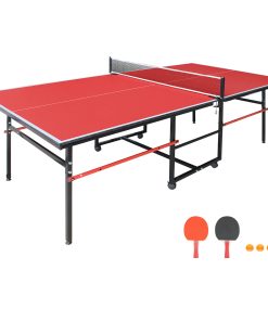 8FT Red Mid-Size Table Tennis Table