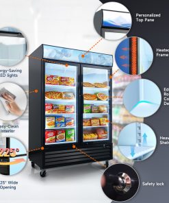 Glass Door Merchandiser Freezer 44.7 Cu.ft