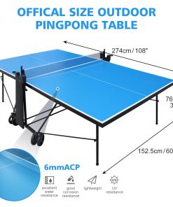 Offical Size Outdoor Table Tennis Table