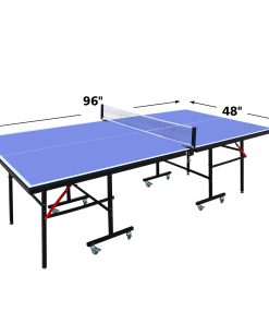 AOKUNG 8ft Mid-Size Table Tennis Table