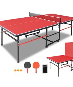8FT Red Mid-Size Table Tennis Table