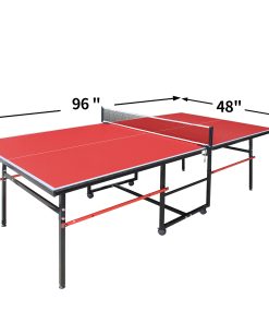8FT Red Mid-Size Table Tennis Table