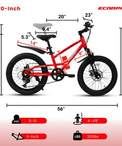 ECARPAT A20184 20 Inch Kids Mountain Bike