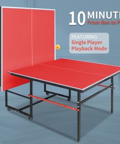 8FT Red Mid-Size Table Tennis Table