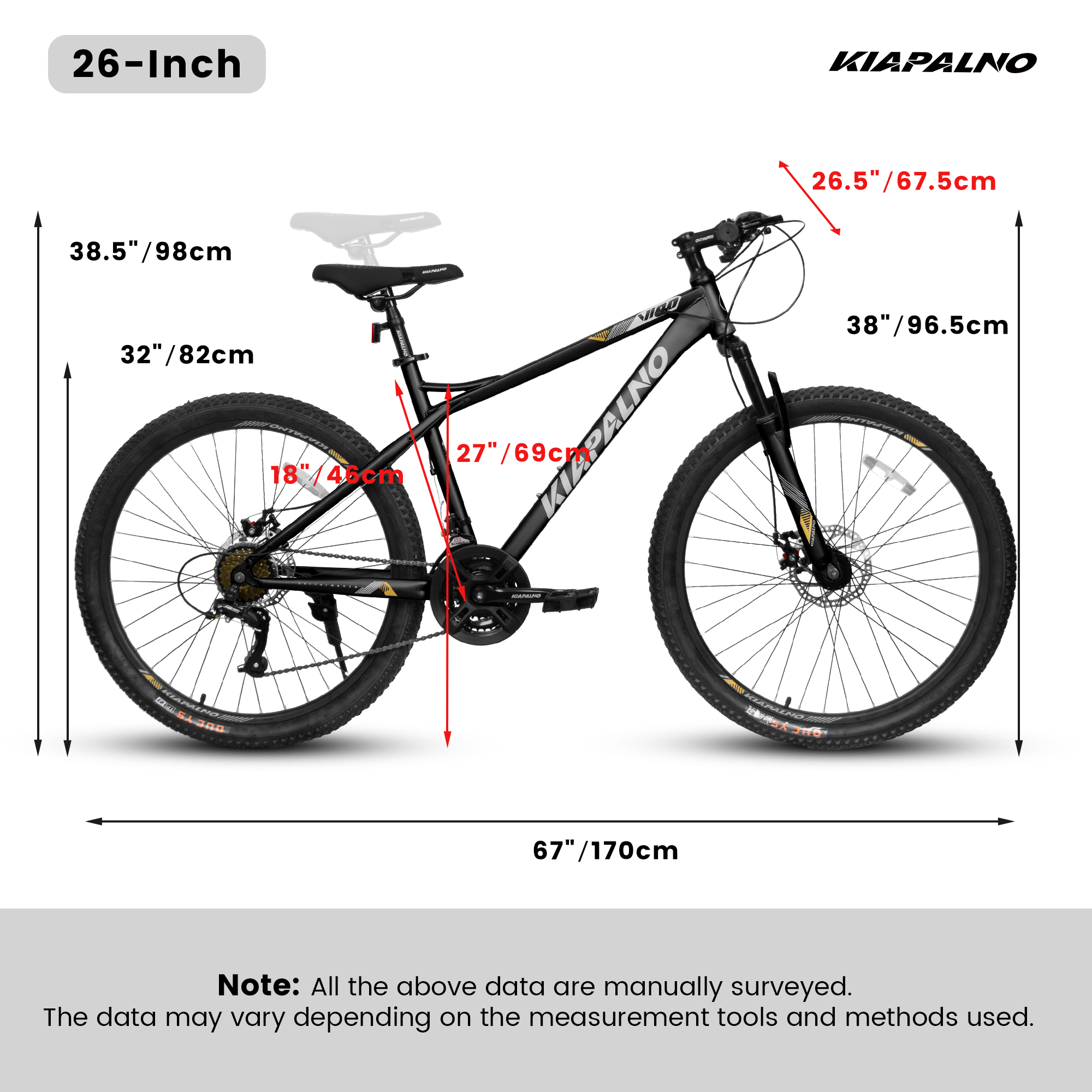 E-CARPAT A26251 26-inch Mountain Bike