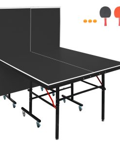 8FT Black Mid-Size Table Tennis Table