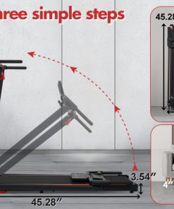 Portable Treadmills for Home with Handle