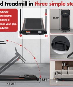 Portable Treadmills for Home with Handle
