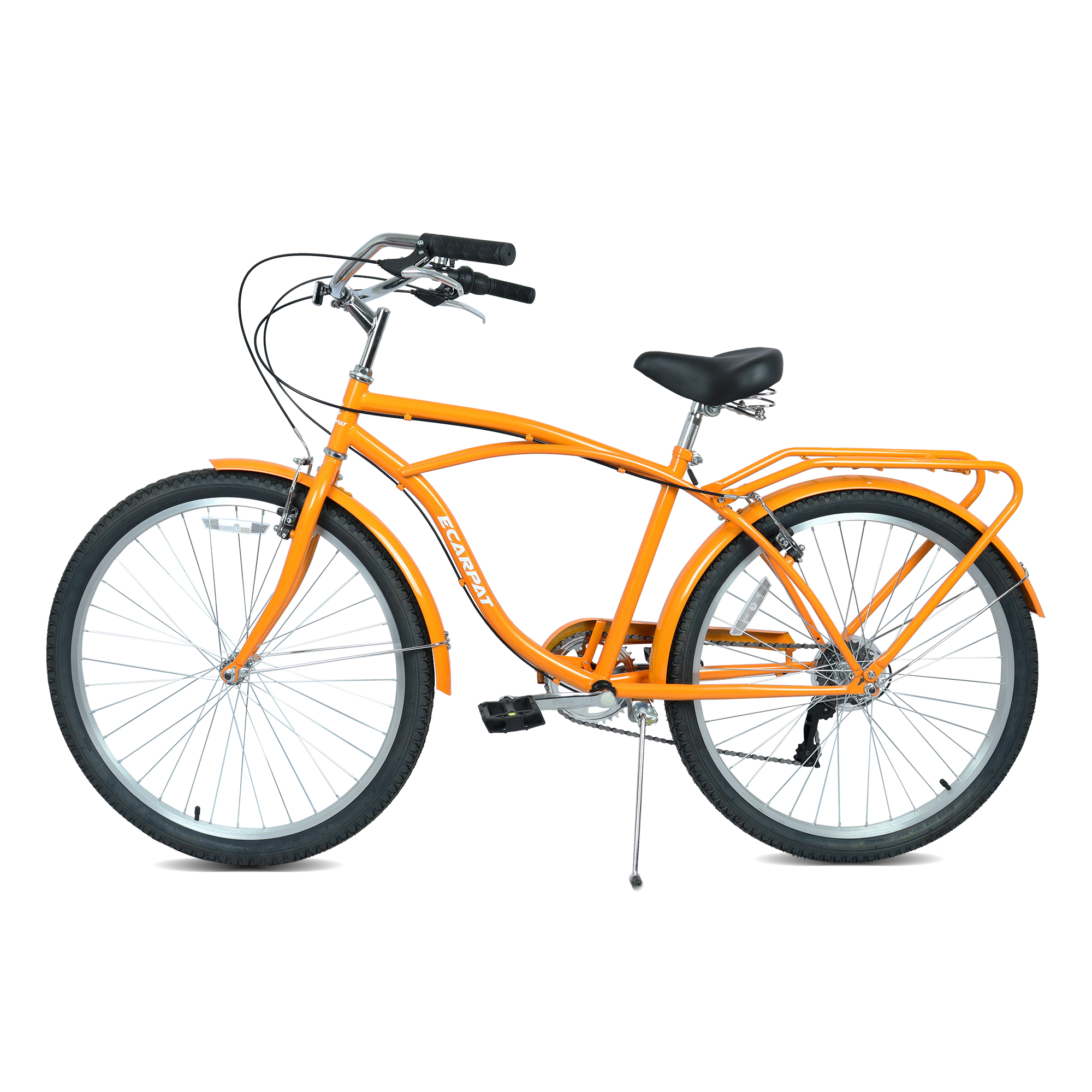 E-CARPAT A26265B 26 Inch 7-Speed Beach Cruiser Bike