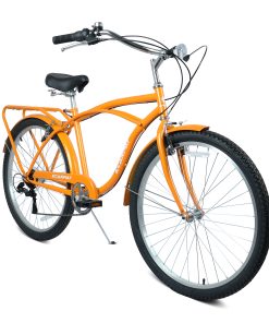 E-CARPAT A26265B 26 Inch 7-Speed Beach Cruiser Bike
