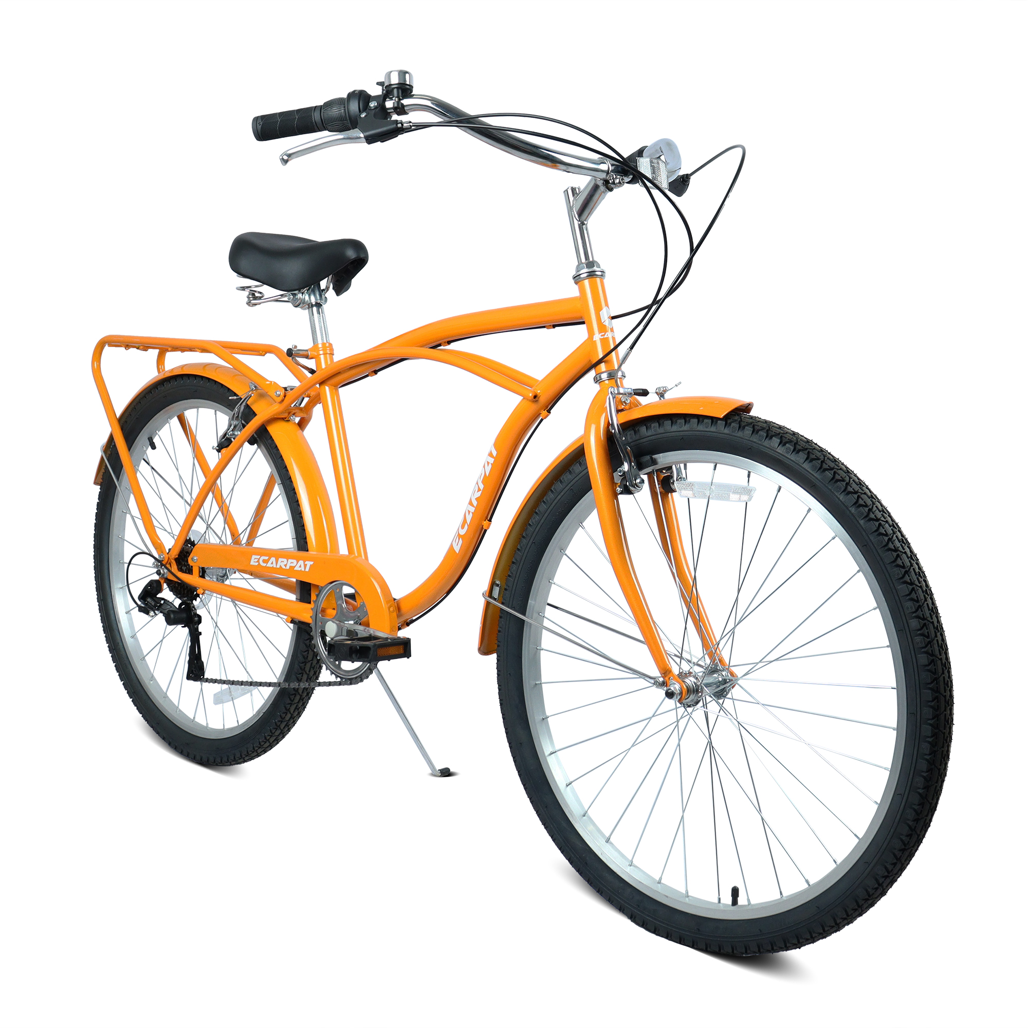 E-CARPAT A26265B 26 Inch 7-Speed Beach Cruiser Bike