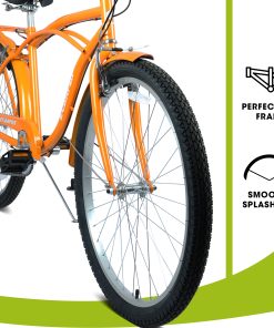 E-CARPAT A26265B 26 Inch 7-Speed Beach Cruiser Bike