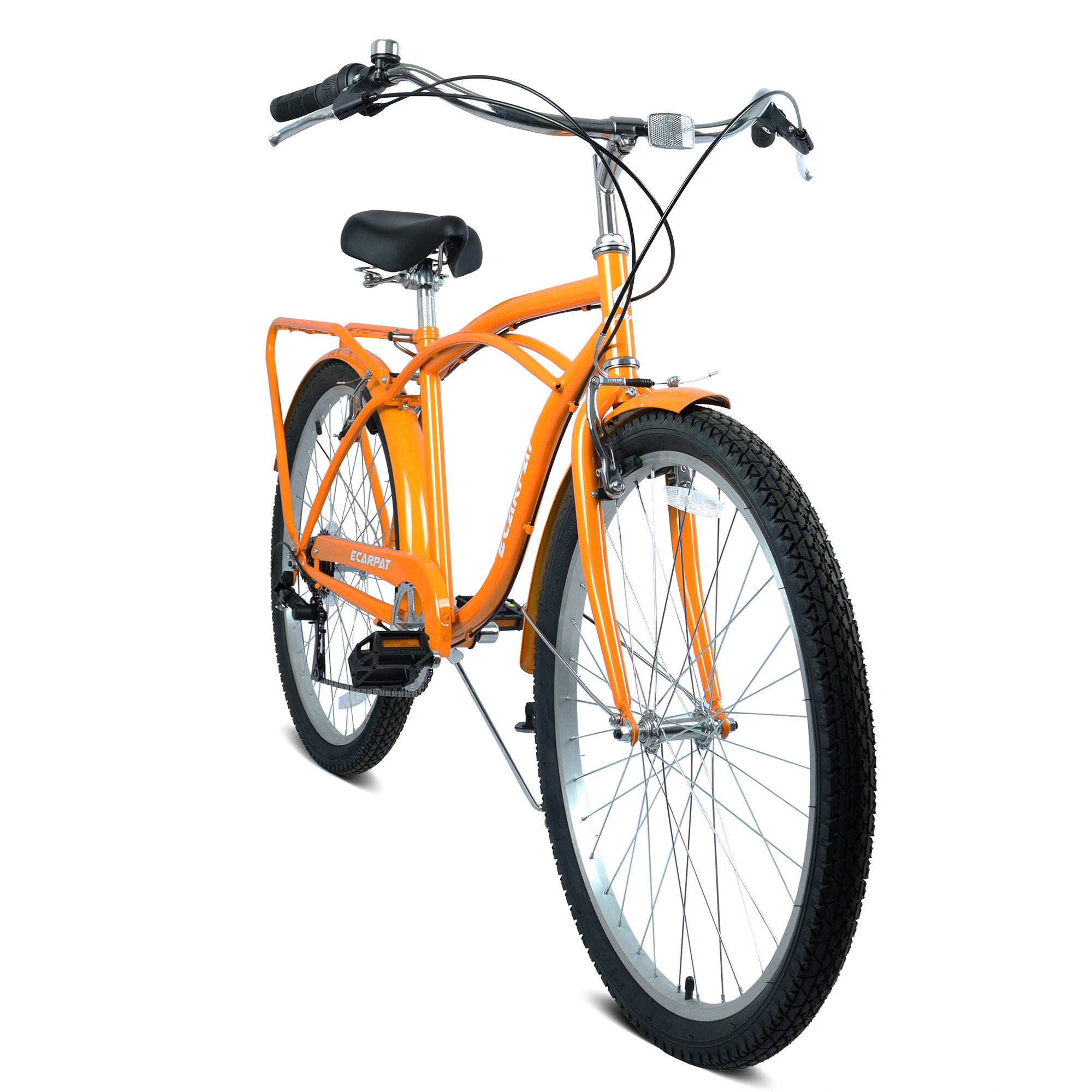 E-CARPAT A26265B 26 Inch 7-Speed Beach Cruiser Bike
