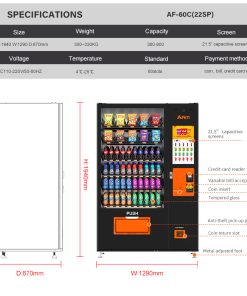 Beverage Snack Combo Vending Machine For Business