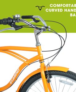 E-CARPAT A26265B 26 Inch 7-Speed Beach Cruiser Bike