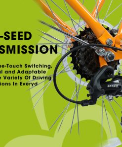 E-CARPAT A26265B 26 Inch 7-Speed Beach Cruiser Bike