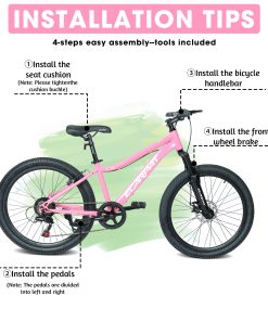 Ecarpat 24 Inch Youth Mountain Bike