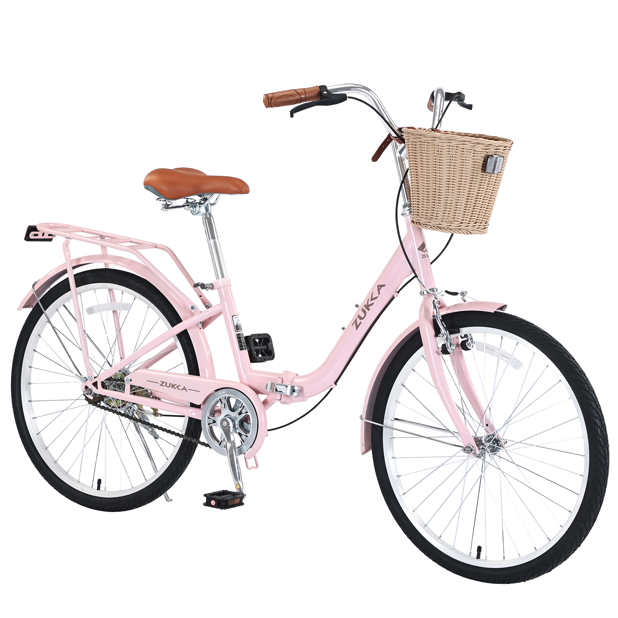 ZUKKA Single Speed Folding Lady Bike