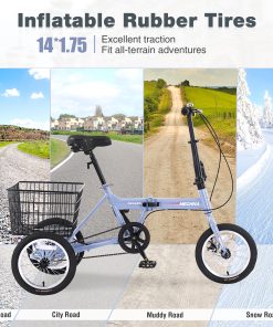 ZUKKA Folding Tricycle For Adults