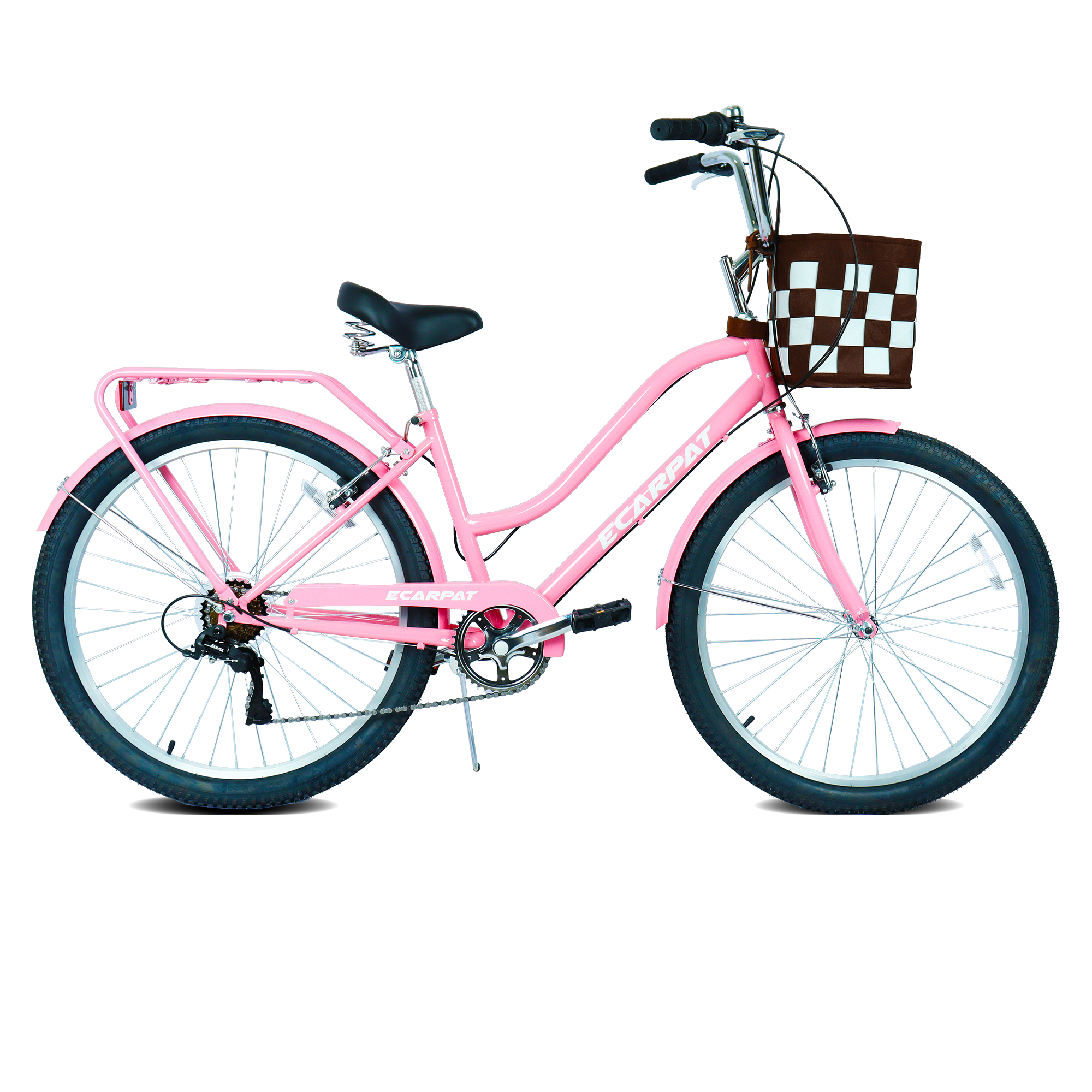 E-CARPAT 26 Inch 7-Speed City Commuter Bike