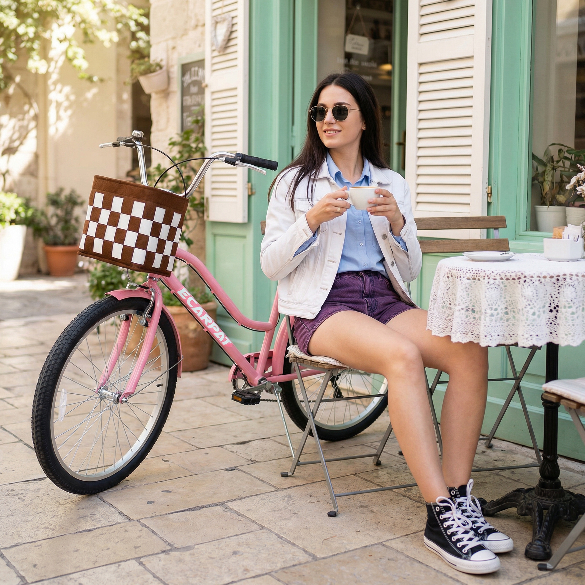 E-CARPAT 26 Inch 7-Speed City Commuter Bike