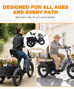 ZUKKA Electric Tricycle For Adults