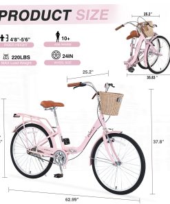 ZUKKA Single Speed Folding Lady Bike