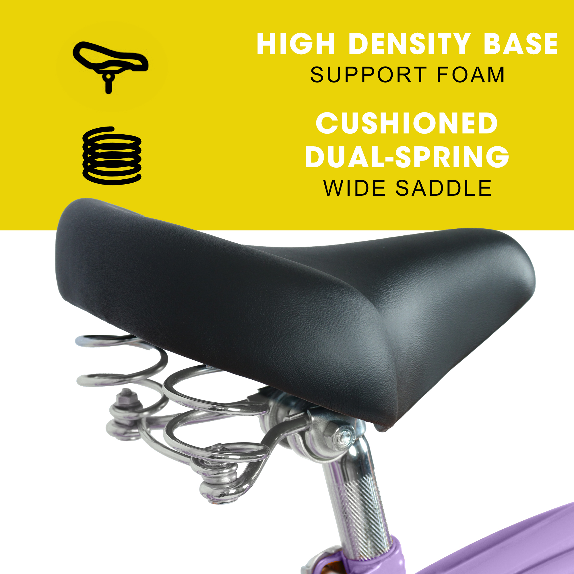 E-CARPAT A26265B 26 Inch 7-Speed Beach Cruiser Bike