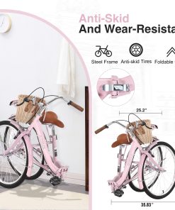 ZUKKA Single Speed Folding Lady Bike