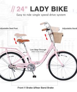 ZUKKA Single Speed Folding Lady Bike