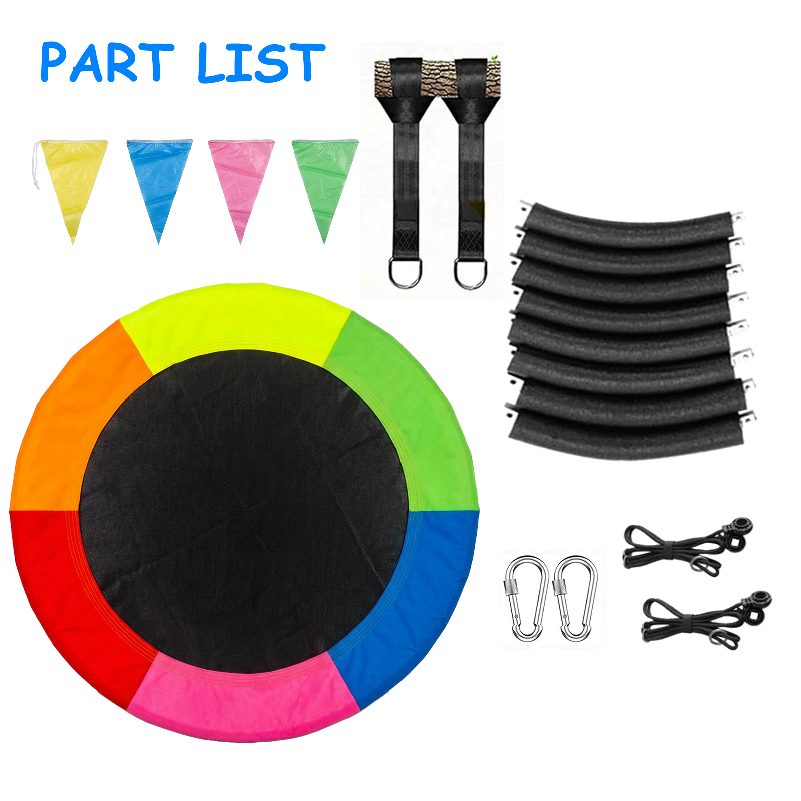 40" Saucer Swing, Rainbow