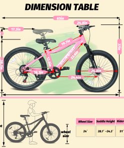 Ecarpat 24 Inch Youth Mountain Bike