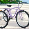 E-CARPAT A26265B 26 Inch 7-Speed Beach Cruiser Bike