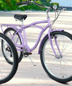 E-CARPAT A26265B 26 Inch 7-Speed Beach Cruiser Bike