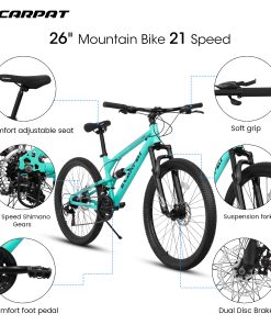 E-CARPAT A26207 26 Inch Mountain Bike