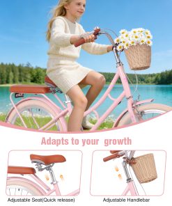 ZUKKA 22 Inch Beach Cruiser Bike For Girls