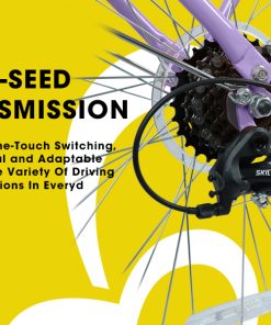 E-CARPAT A26265B 26 Inch 7-Speed Beach Cruiser Bike