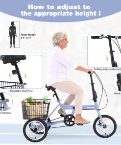 ZUKKA Folding Tricycle For Adults